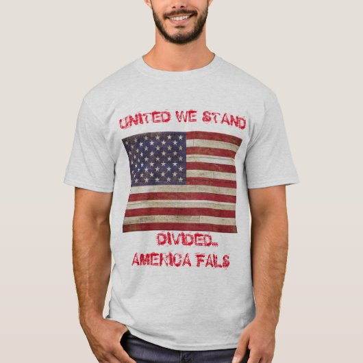 Verspreid Amerika falen T-shirt (Voorkant)