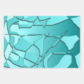 Verspreid Blauwgroen Inpakpapier Vel (Voorkant)