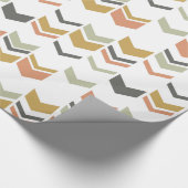 Verspreid Chevron Modern Geometric Pattern Cadeaupapier (Hoek)