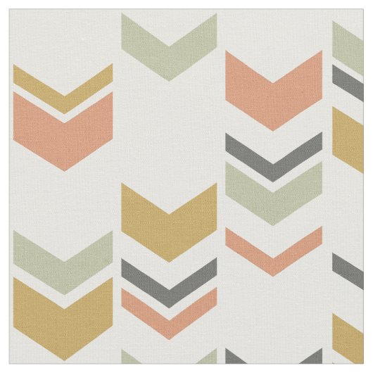 Verspreid Chevron Modern Geometric Pattern Stof (Close Up)