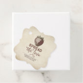 Verspreid de liefde aardbeien bruiloft bedankjes labels (In situ)