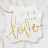 Verspreid de Liefde Bloemen en ECHTE FOLIE Bedankjes Labels (Voorkant)