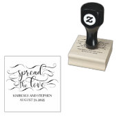 Verspreid de Liefde Bruiloft Rubberstempel (Gestempeld)