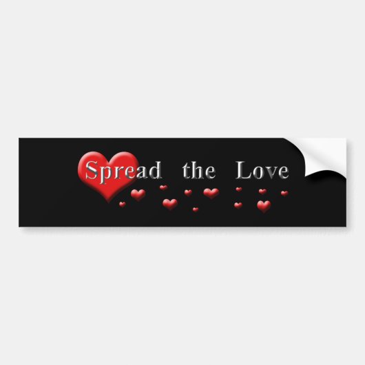 Verspreid de liefde bumpersticker (Voorkant)