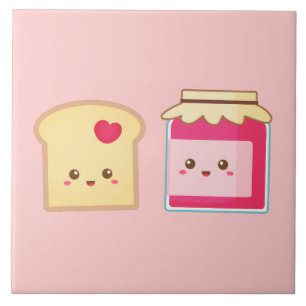 Verspreid de liefde met Cute Toast en Jam Tegeltje