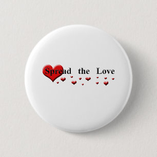 Verspreid de liefde ronde button 5,7 cm
