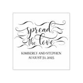 Verspreid de Liefde Trouwfeest Rubberstempel (Afrduk)