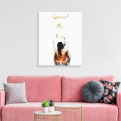 Verspreid de liefdes canvas afdruk (Insitu (Woonkamer))