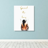 Verspreid de liefdes canvas afdruk (Insitu (Houten vloer))