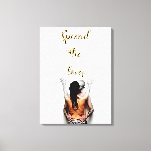 Verspreid de liefdes canvas afdruk (Voorkant)