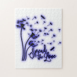 Verspreid de liefdesduivels en de libellen legpuzzel