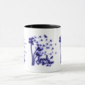 Verspreid de liefdesduivels en de libellen mok (Midden)