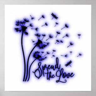 Verspreid de liefdesduivels en de libellen poster