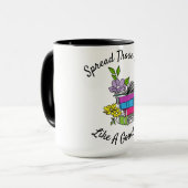 Verspreid die pagina's als een goed meisje mok (Voorkant links)