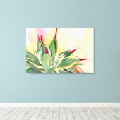 Verspreid dwergagave canvas afdruk (Insitu (Houten vloer))