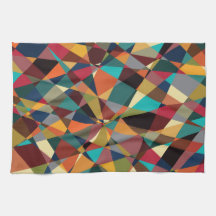 Verspreid Geometrisch Mid Century Moderne Abstract