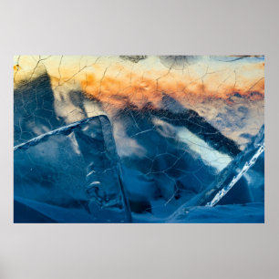 Verspreid glas poster