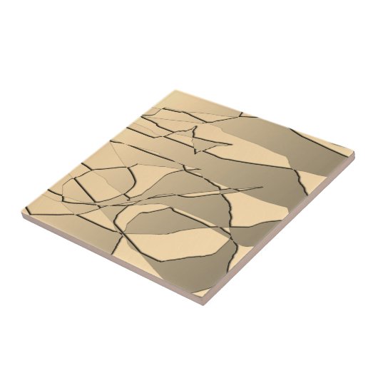 Verspreid goud tegeltje (Zijkant)