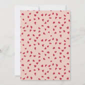 Verspreid Hart Doodles op Peach Valentijns's Party Kaart (Achterkant)