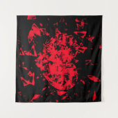 Verspreid hart wandkleed (Voorkant (horizontaal))