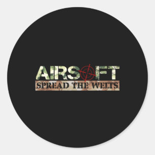 Verspreid het Welts Airsoft BB Pistool geweer Ronde Sticker
