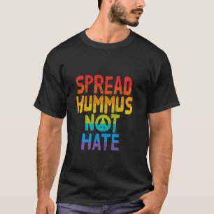 Verspreid Hummus Niet Haat Vegan Vegetarische Vegg T-shirt