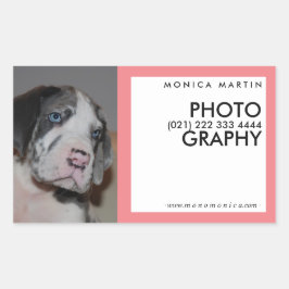 Verspreid je merk! rechthoekige sticker