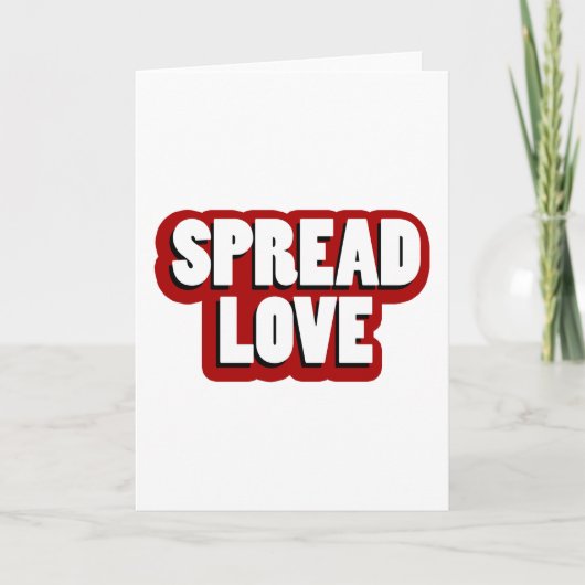 Verspreid Liefde Design Kaart (Voorkant)