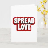 Verspreid Liefde Design Kaart (Gele Bloem)