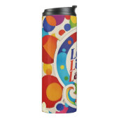 "Verspreid liefde en positiviteit" Thermosbeker (Gedraaid links)