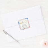 Verspreid liefde labels lente bloem blauw roze (Envelop)