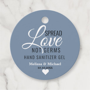 Verspreid Liefde Niet Kiemen Sanitizer Bruiloft St Bedankjes Labels