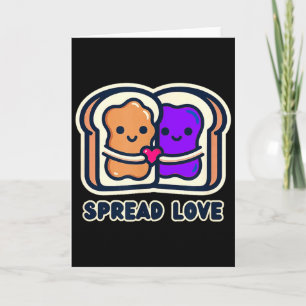 Verspreid Liefde Pindakaas En Jam Valentijn Desi Kaart