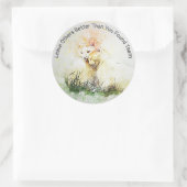 Verspreid Liefde & Vriendelijkheid Inspirerend Kat Ronde Sticker (Tas)