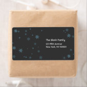 Verspreid Snowflakes-label Etiket (Insitu)