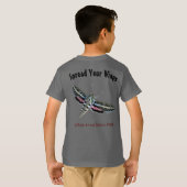 Verspreid uw kleurrijke Moth Pocket & Rug over uw  T-shirt (Achterkant volledig)