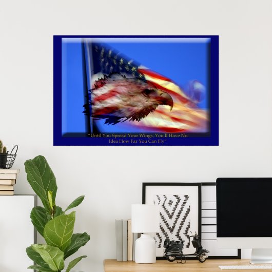 Verspreid Uw Poster van Wingen (Thuiskantoor)