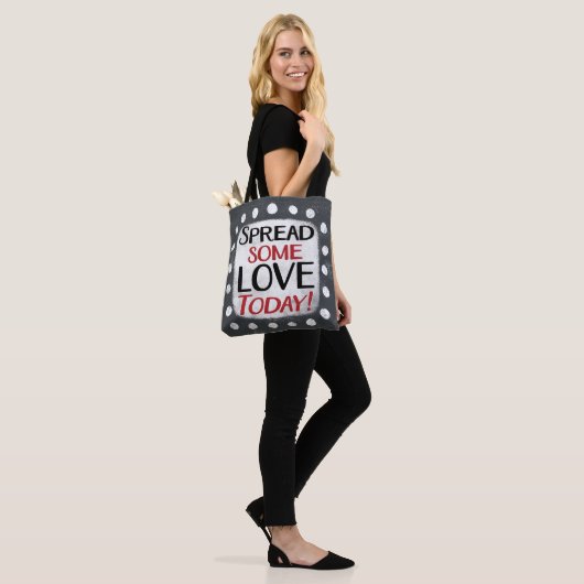 Verspreid vandaag wat liefde Canvas tas (Op model)