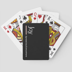 Verspreid vreugde overal pokerkaarten