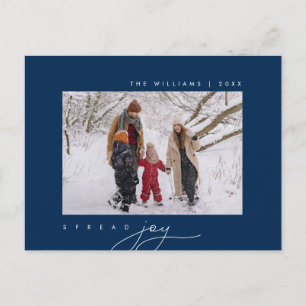 Verspreid vreugde, Vrolijke Kerstmisgroet, Familie Briefkaart