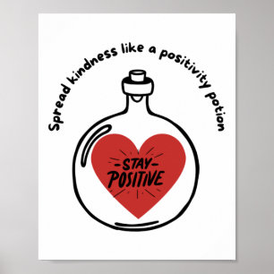 Verspreid vriendelijkheid als een positiviteits-St Poster