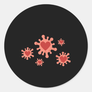 Verspreid vriendelijkheid als een virus (op een go ronde sticker