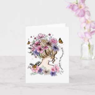 Verspreid vriendelijkheid als wilde bloemen Quote Kaart