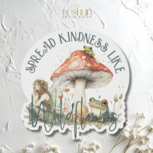 Verspreid vriendelijkheid als Wildflower Fairy pad Sticker