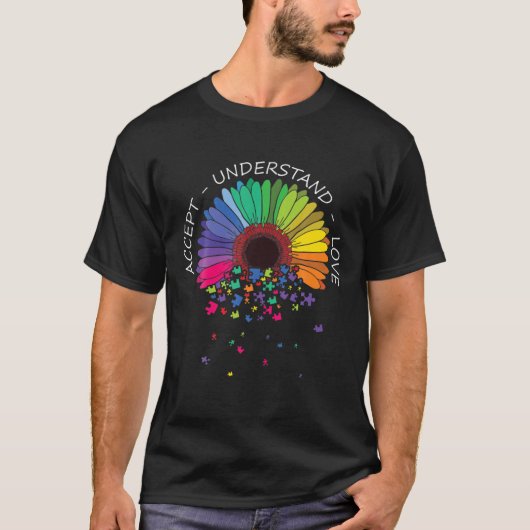 Verspreid Vriendelijkheid Autisme Bewustzijn Puzze T-shirt (Voorkant)