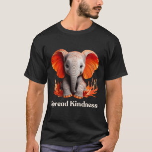 Verspreid vriendelijkheid Schattigee Oranje-roodac T-shirt