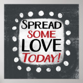 Verspreid wat liefde vandaag Poster Wall Art (Voorkant)