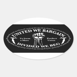 Verspreid We Beg Ovale Sticker
