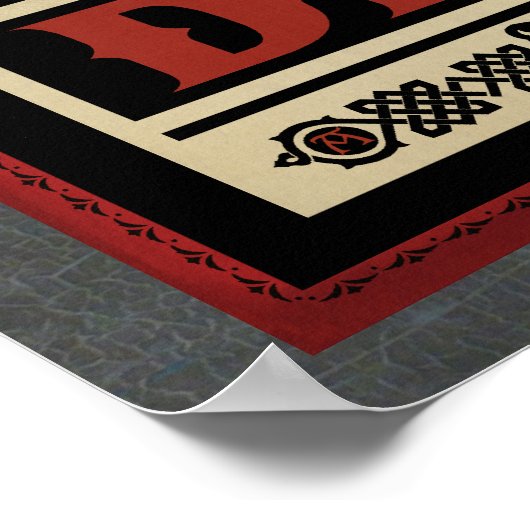 Verspreide afdruk poster (Hoek)