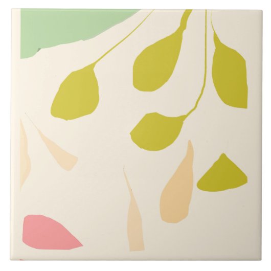 Verspreide bladeren Keramische Tegel Tegeltje (Voorkant)